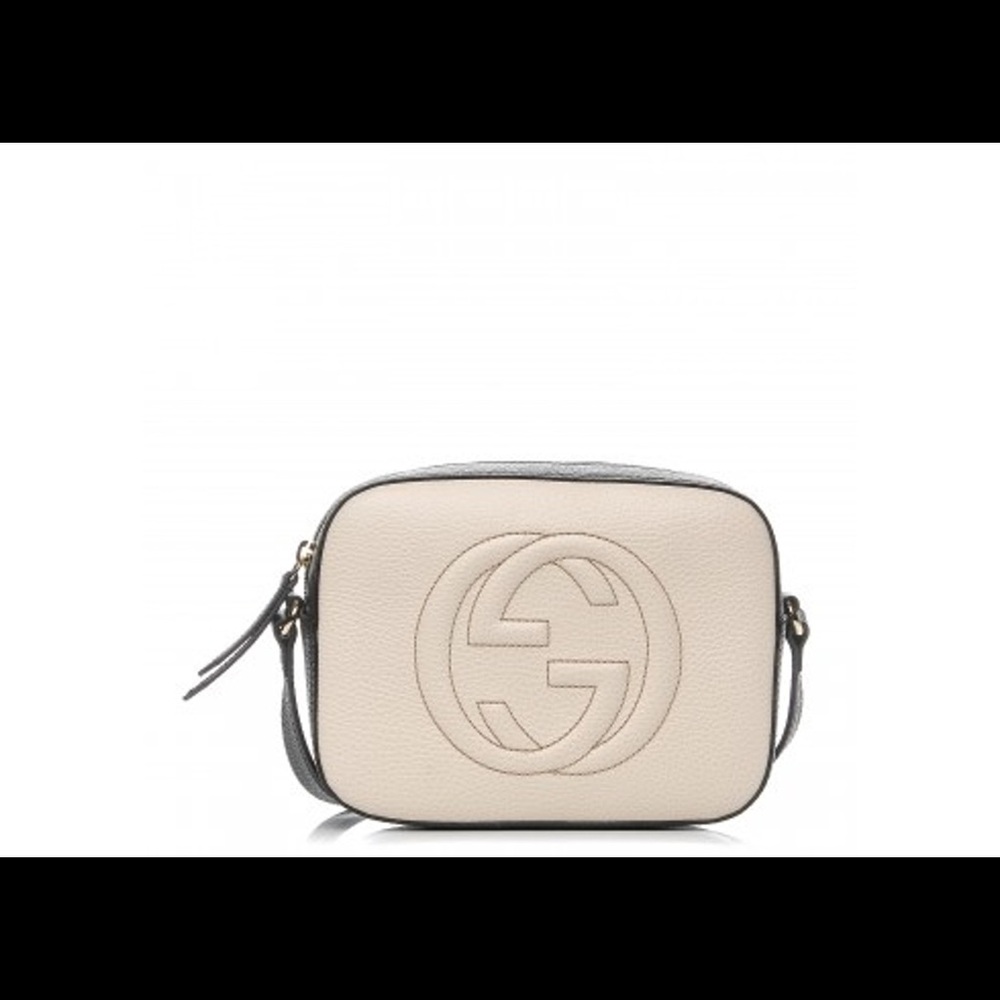 Authentic Gucci Disco soho camera bag black with white